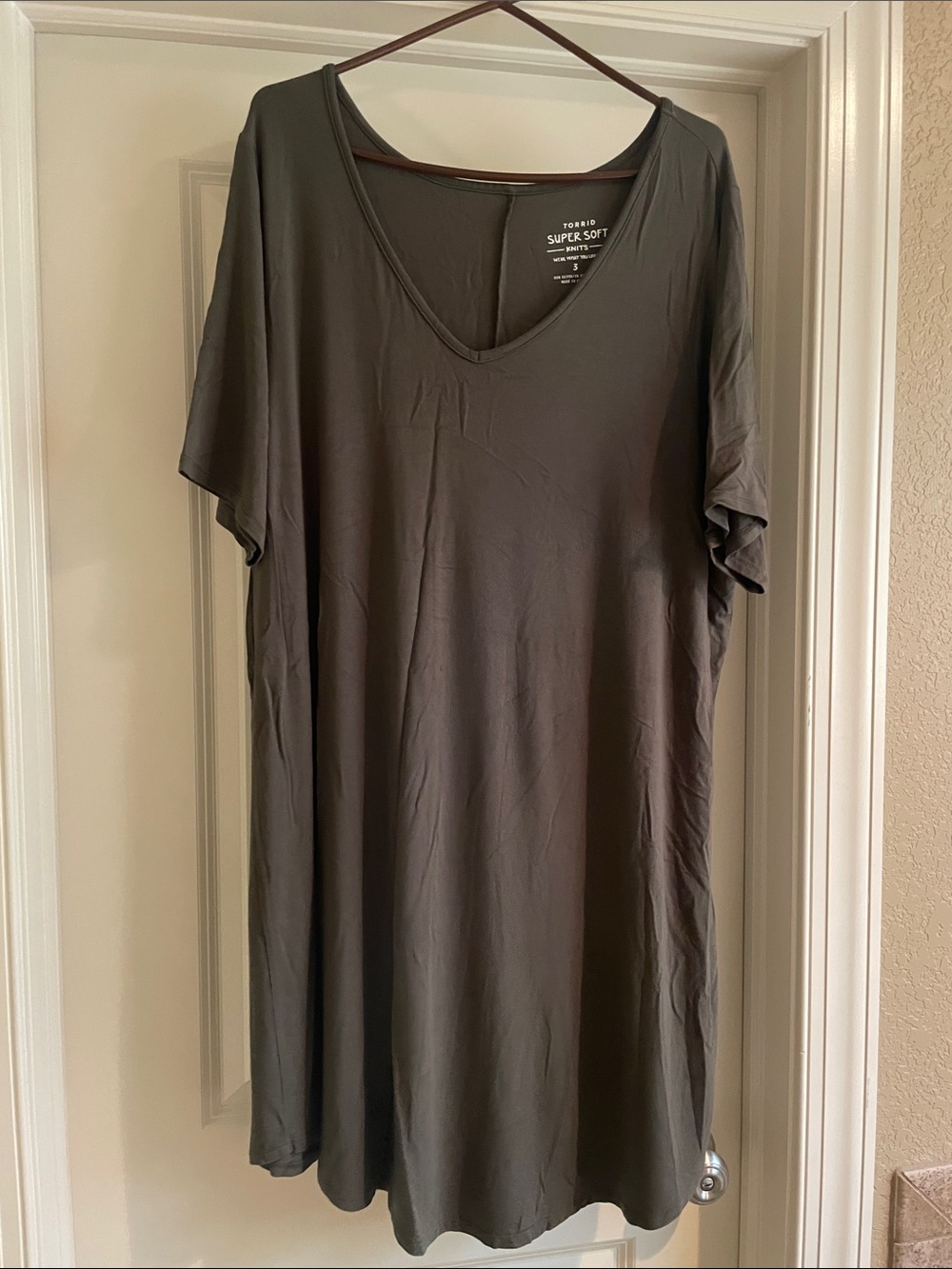 torrid Olive Green V-Neck Tunic